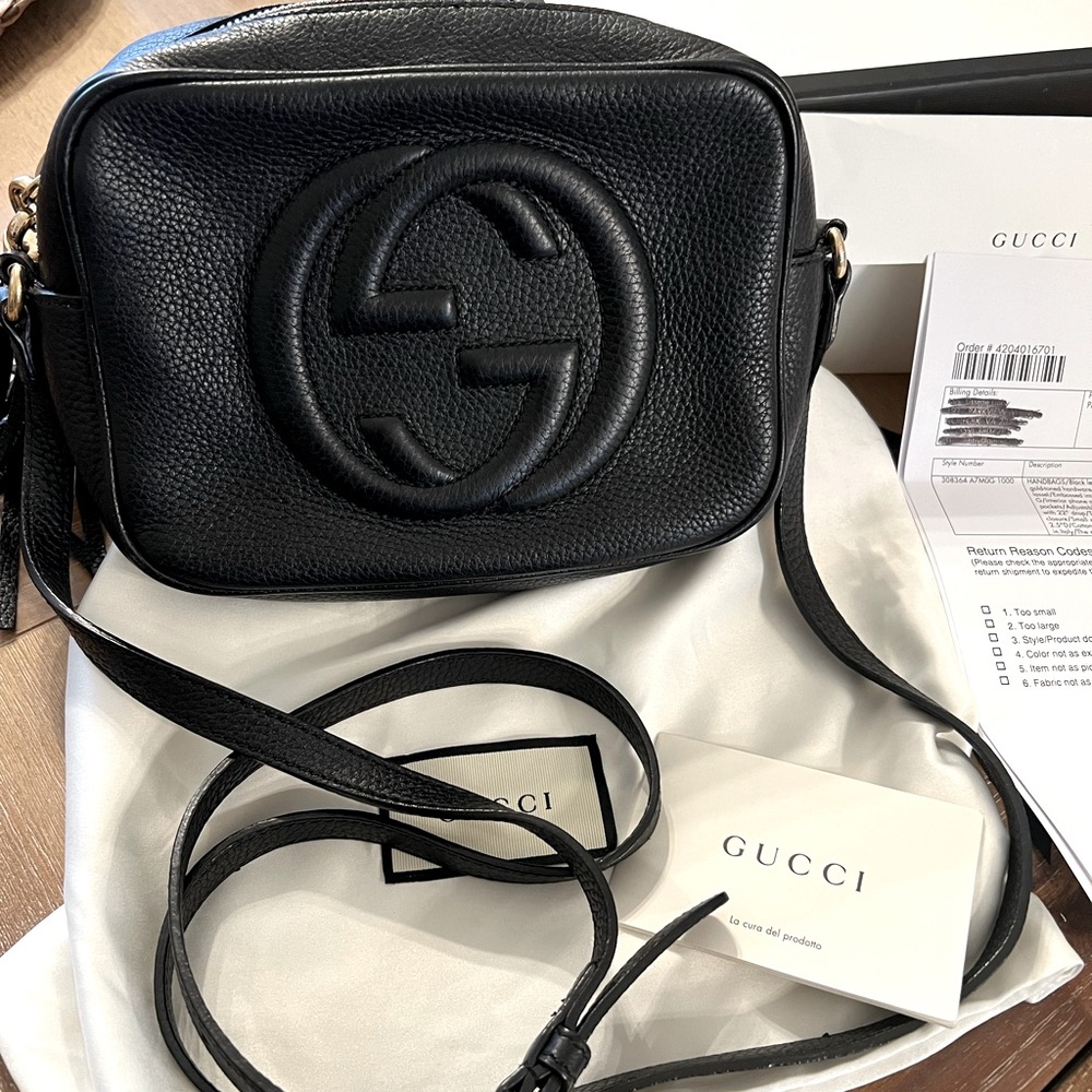 Gucci Black Soho Disco Leather Crossbody
